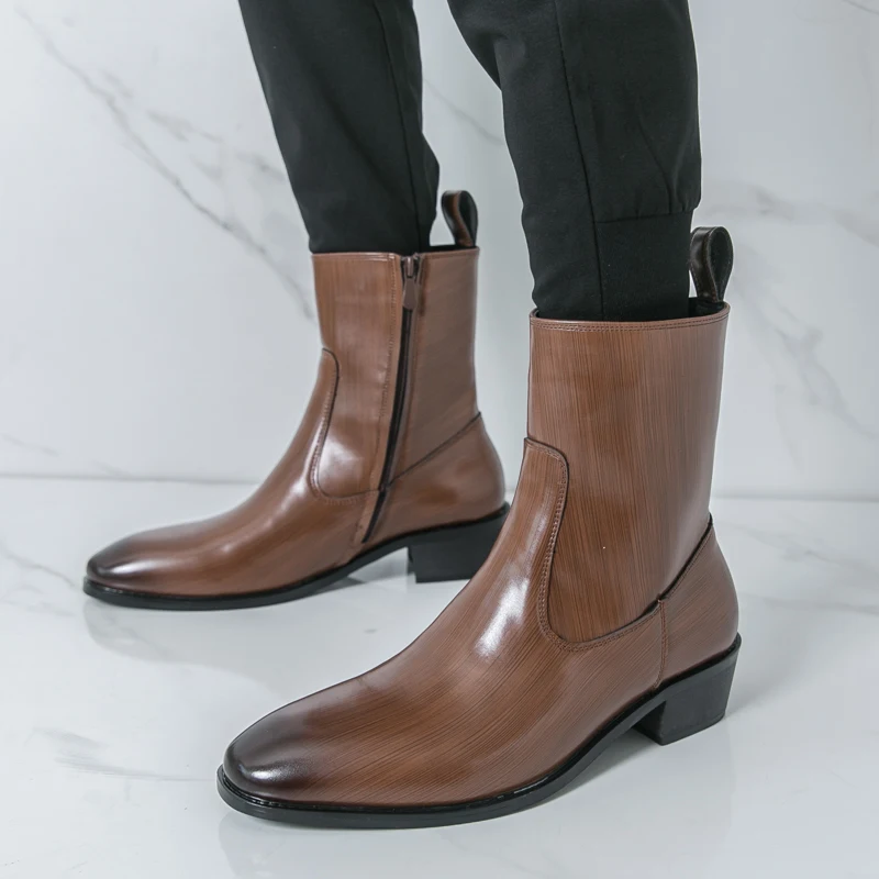 Men Shoes Classic - Klasyczne wygodne botki Botas Modne męskie