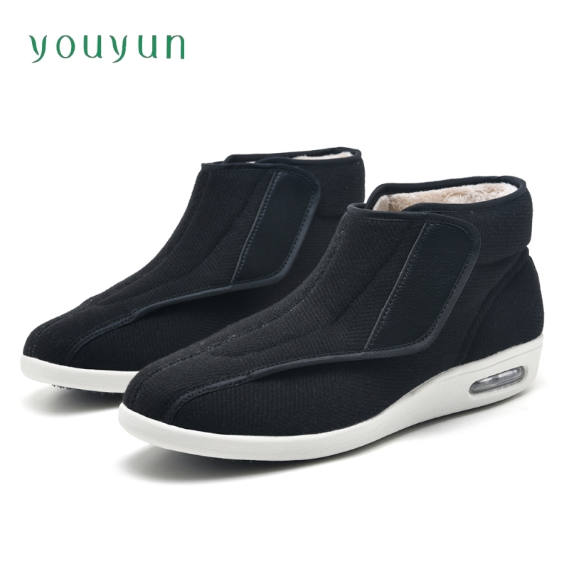 Men'S Shoes Diabetic - Zimowe wysokie buty do chodzenia na