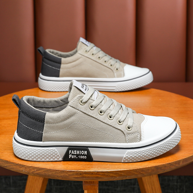 Men Shoes Classic - Męskie klasyczne trampki z płótna, lekkie,