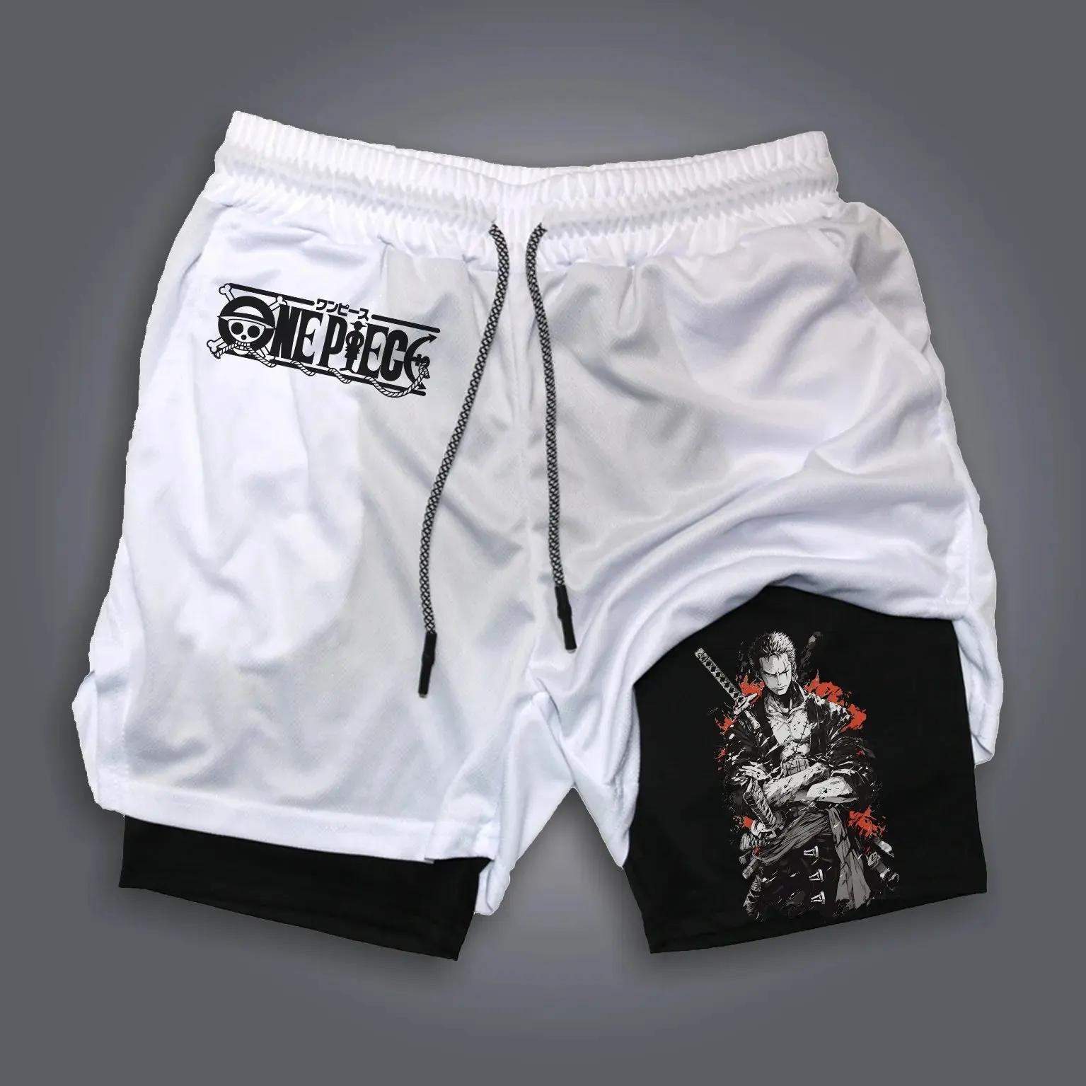 Men'S Shoes Good For Running - Męskie spodenki sportowe One Piece Anime
