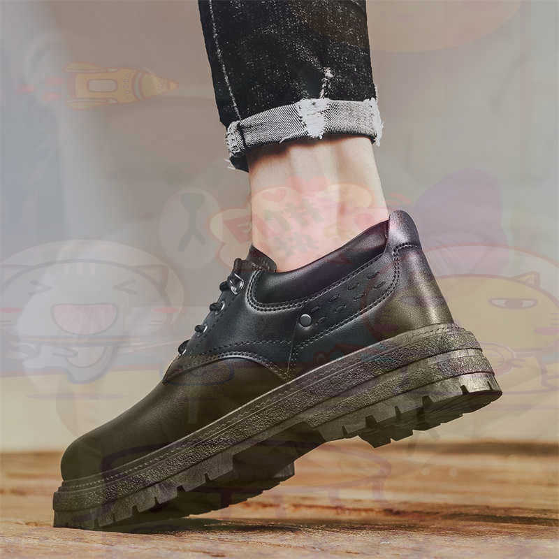 Men Shoes Most Expensive - Ciemna skóra naturalna Modne tenisówki Tenisowe