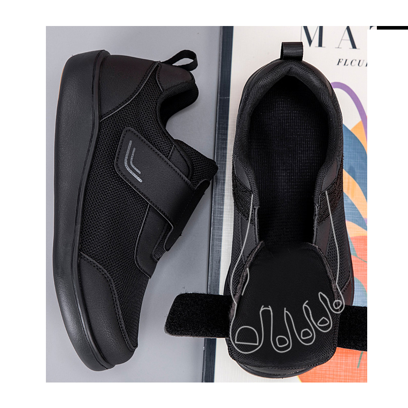 Men'S Shoes Diabetic - Otwarte buty dla seniorów Regulowane buty