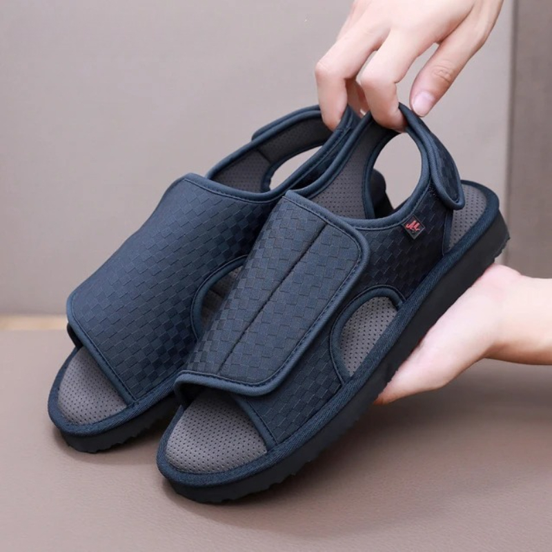 Men'S Shoes Diabetic - Męskie Damskie Buty dla Diabetyków Czarne
