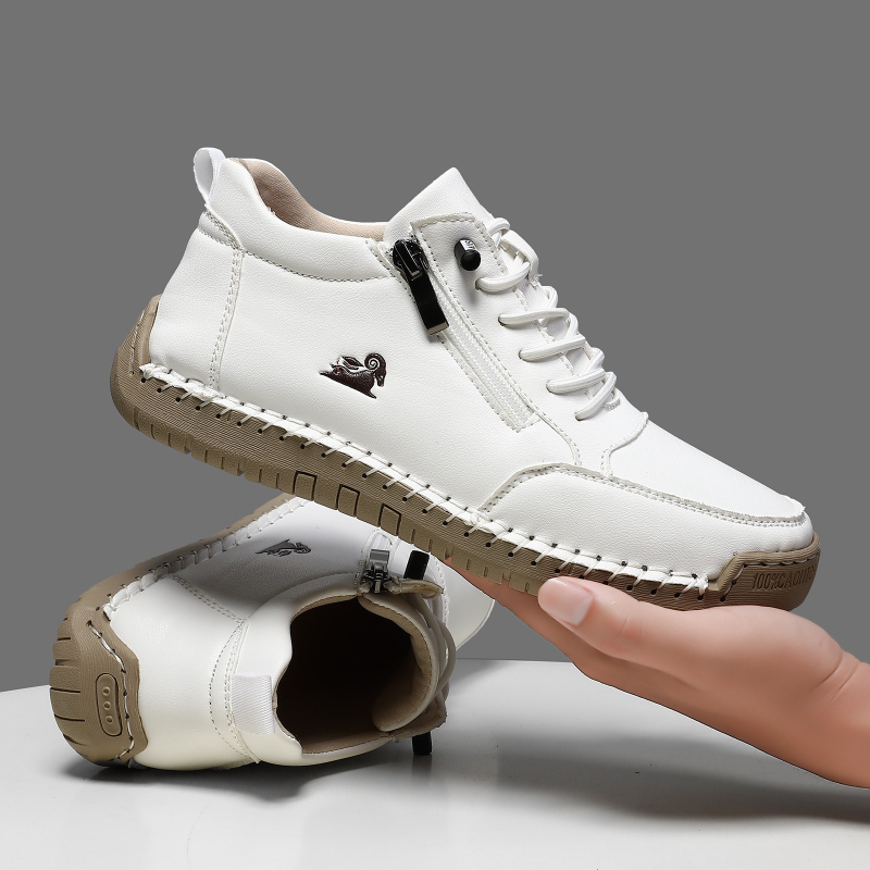 Men Shoes Classic - Damskie sneakersy, ręcznie robione skórzane buty