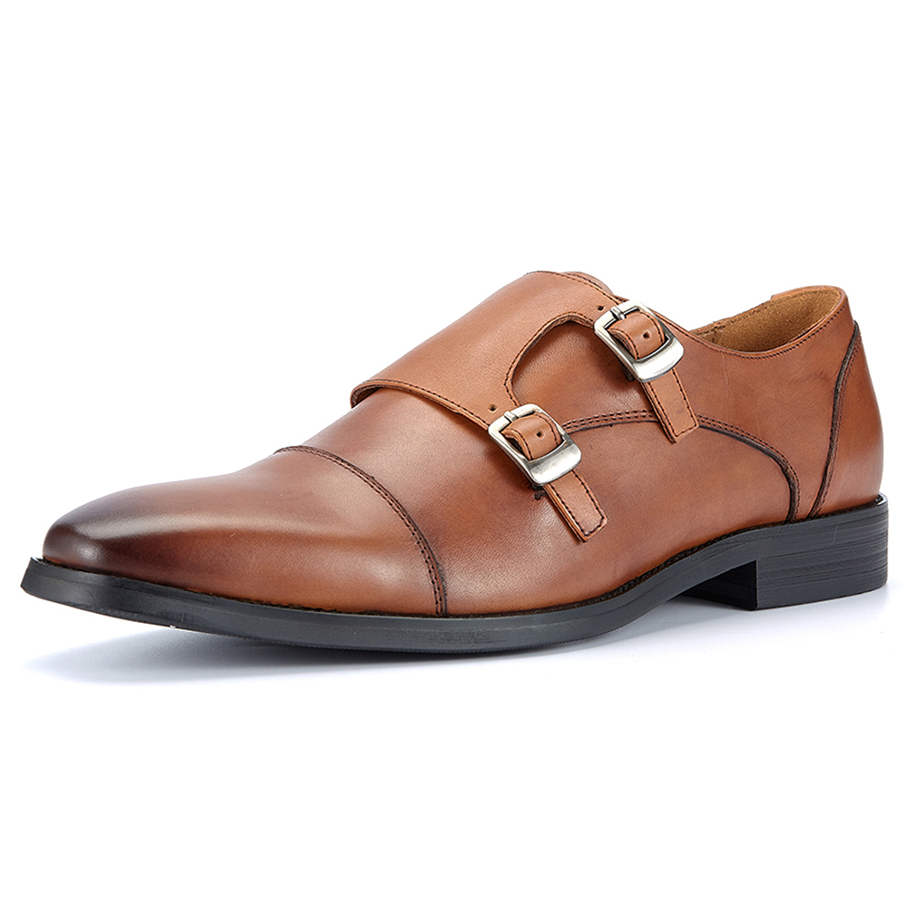 Męskie skórzane oksfordy typu  – Monk Strap Shoe recenzja i cena