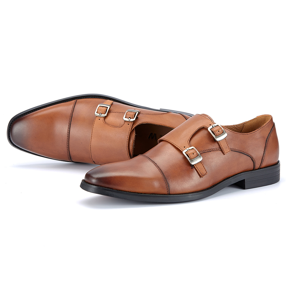 Męskie skórzane oksfordy typu  – Monk Strap Shoe recenzja i cena