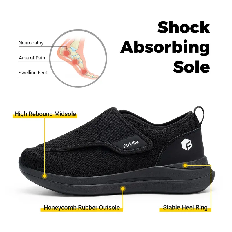 FitVille bardzo szerokie 2E mę – Men'S Shoes Diabetic recenzja i cena