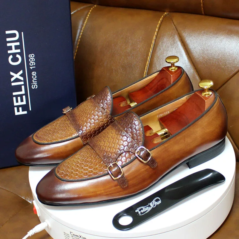 Męskie mokasyny z prawdziwej s – Monk Strap Shoe recenzja i cena