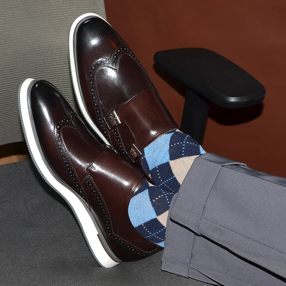 Europejskie luksusowe męskie s – Monk Strap Shoe recenzja i cena