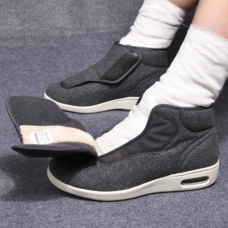 Zimowe welurowe buty ortopedyc – Men'S Shoes Diabetic recenzja i cena