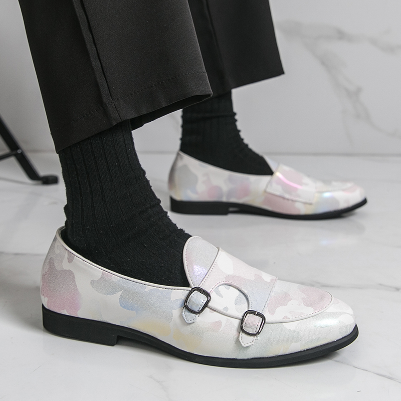 Oddychające męskie mokasyny, k – Monk Strap Shoe recenzja i cena