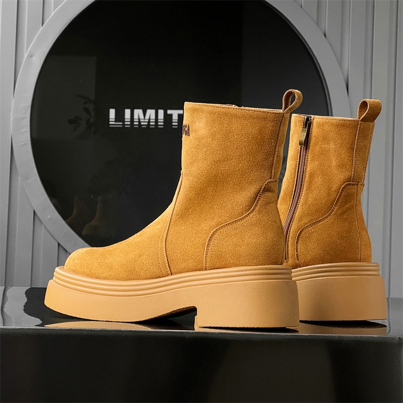 Zimowe europejsko-amerykańskie – Men'S Shoes Zipper recenzja i cena