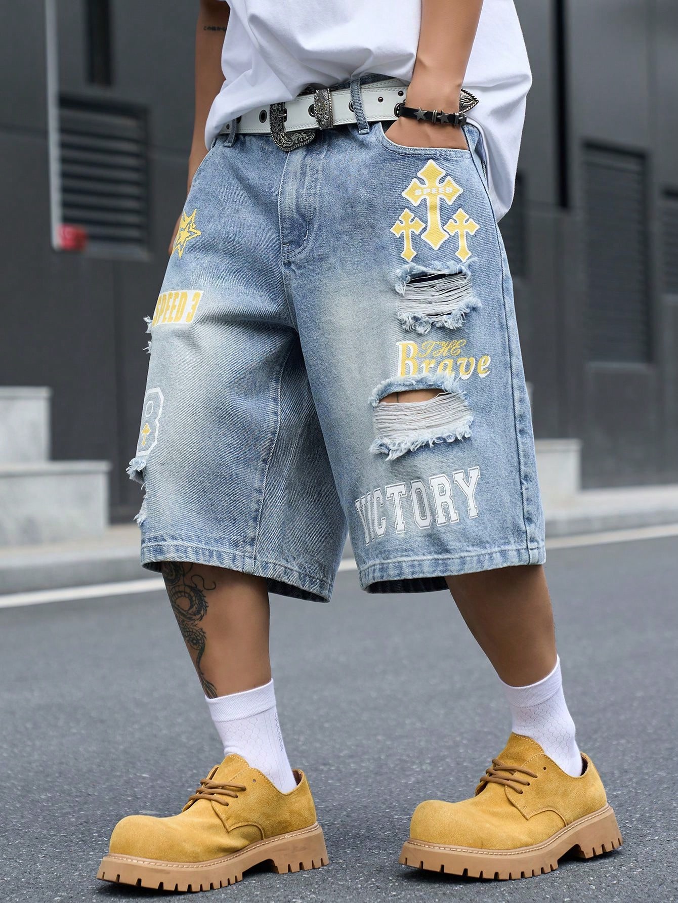 Męskie luźne dżinsowe szorty b – Men'S Shoes For Jeans recenzja i cena